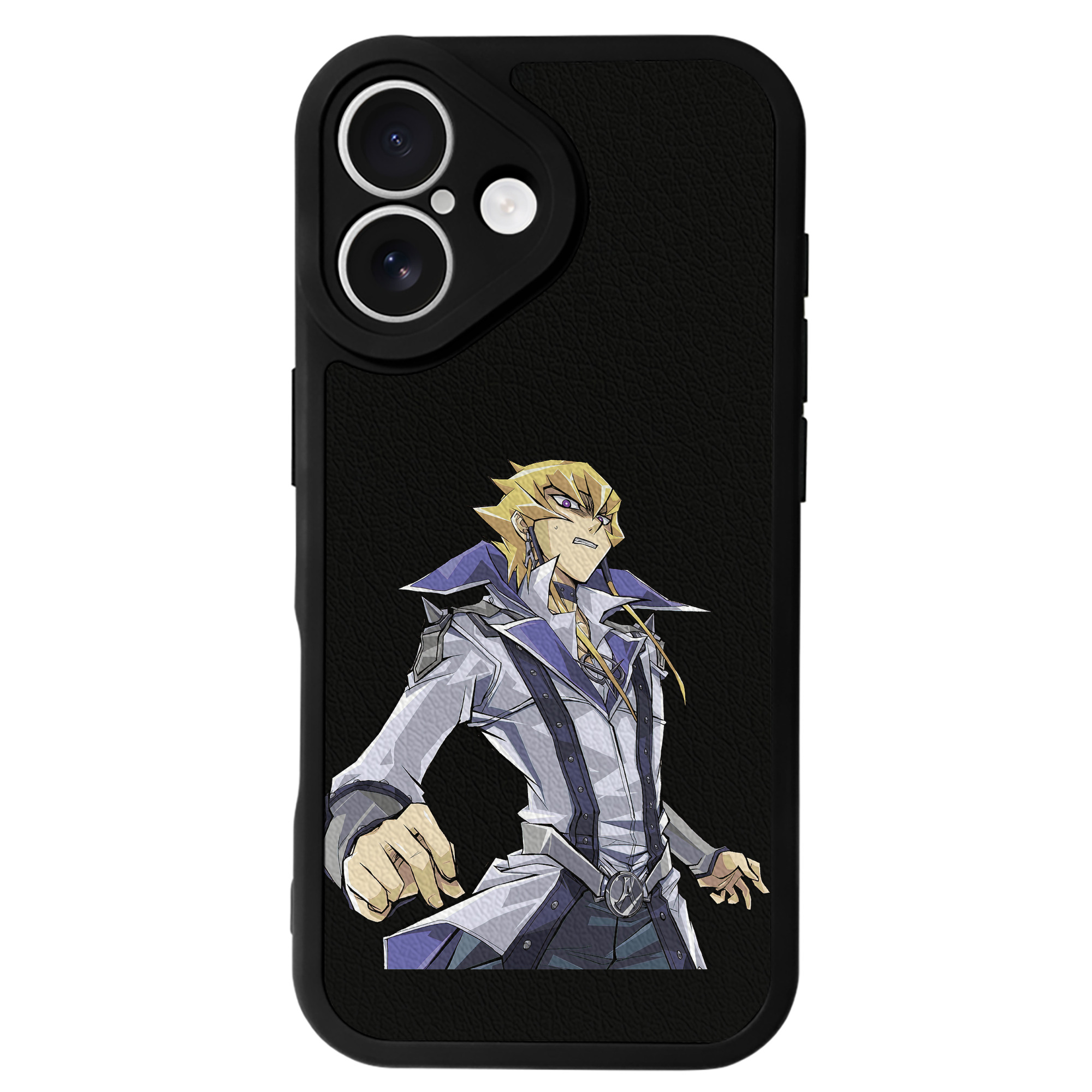 （画像用） 遊☆戯☆王 Yu-Gi-Oh! 【iPhone 16シリーズ対応】シリコンスマホケース（レザー調） 材質：シリコン